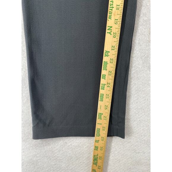 EILEEN FISHER Pants PP Petite Silk Georgette Crepe Pull On Side Zip Gray - Picture 9 of 11